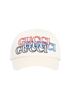 Gucci Embroidery Cotton Baseball Cap