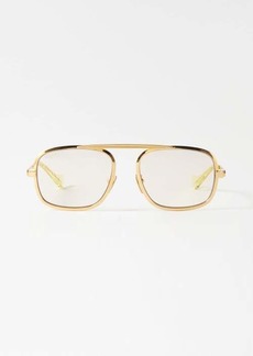 Gucci Eyewear - Aviator Metal Glasses - Womens - Gold