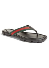Gucci Flip Flop in Nero Leather at Nordstrom