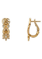 Gucci Flora Diamond & 18K Gold Earrings in Yellow Gold at Nordstrom