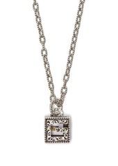 Gucci G-motif sterling-silver necklace