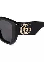 Gucci Generation 54MM Oversized Rectangular Sunglasses