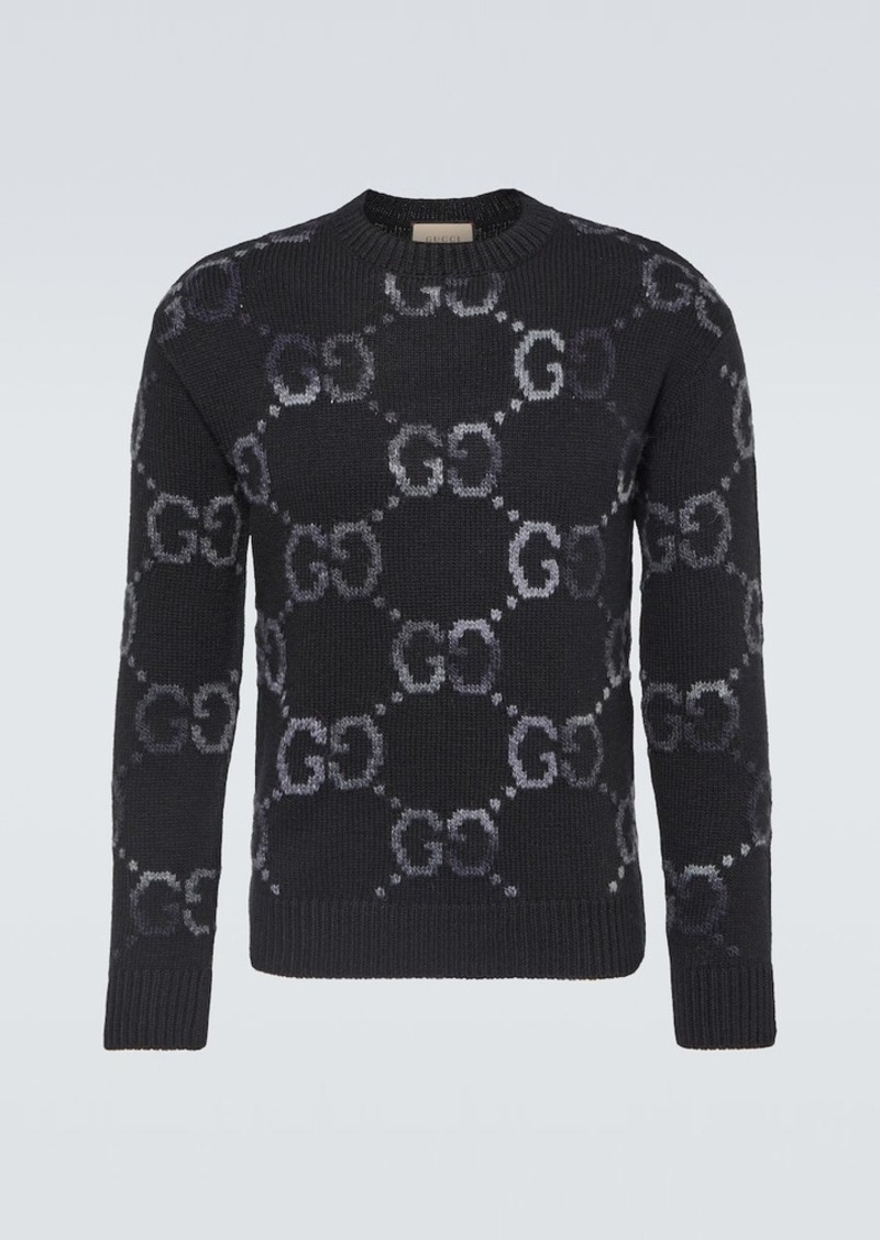 Gucci GG intarsia wool-blend sweater