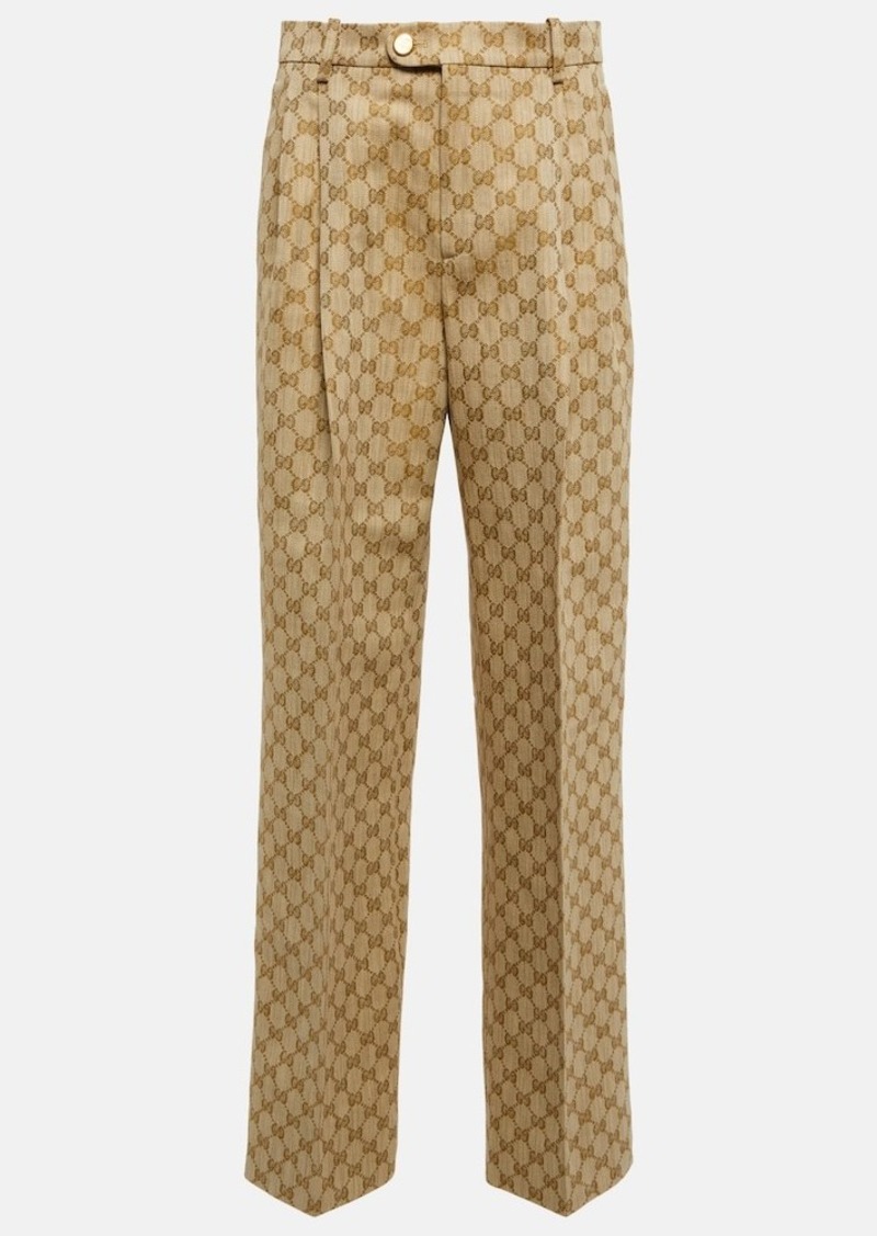 Gucci GG jacquard straight pants