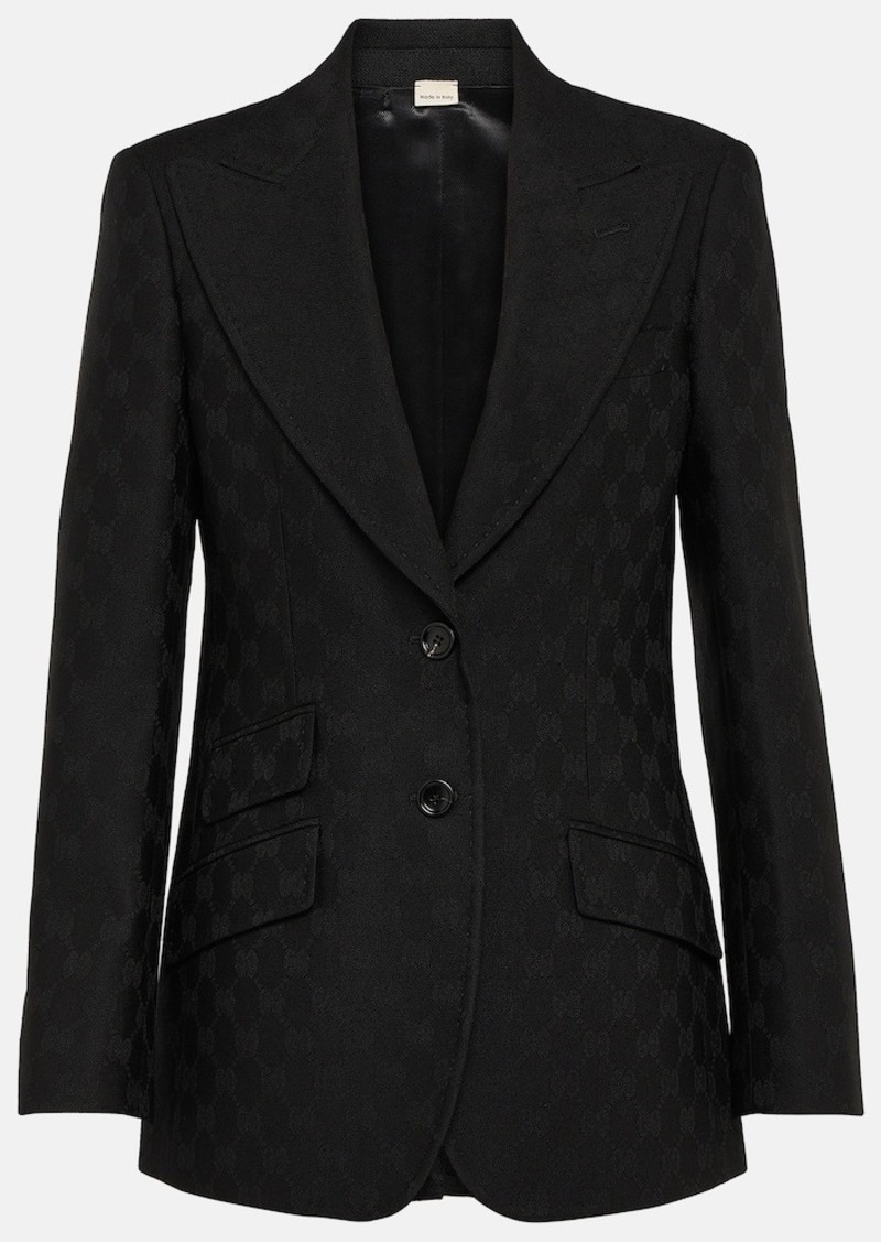 Gucci GG jacquard wool blazer