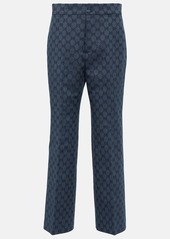 Gucci GG linen and cotton jacquard pants