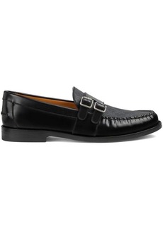 GUCCI GG motif leather loafers