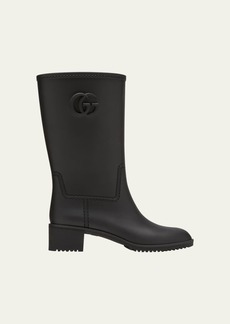 Gucci GG Rubber Rain Boots