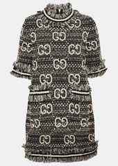 Gucci GG tweed and lamé minidress