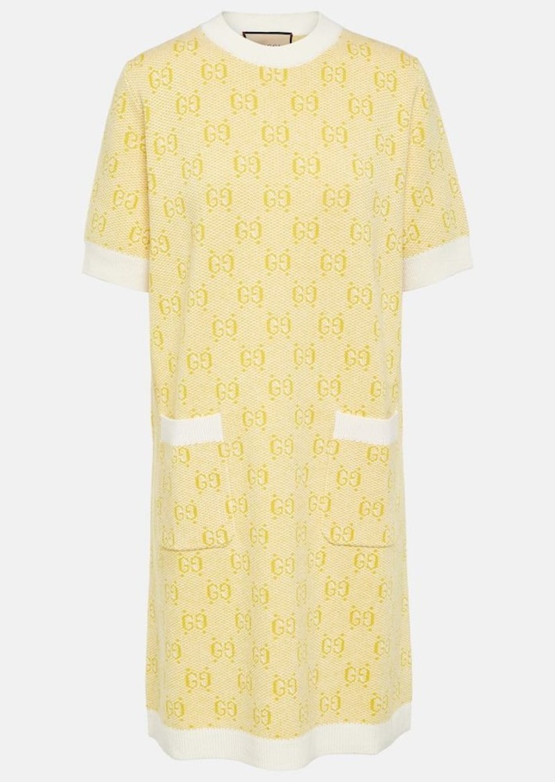 Gucci GG wool jacquard minidress