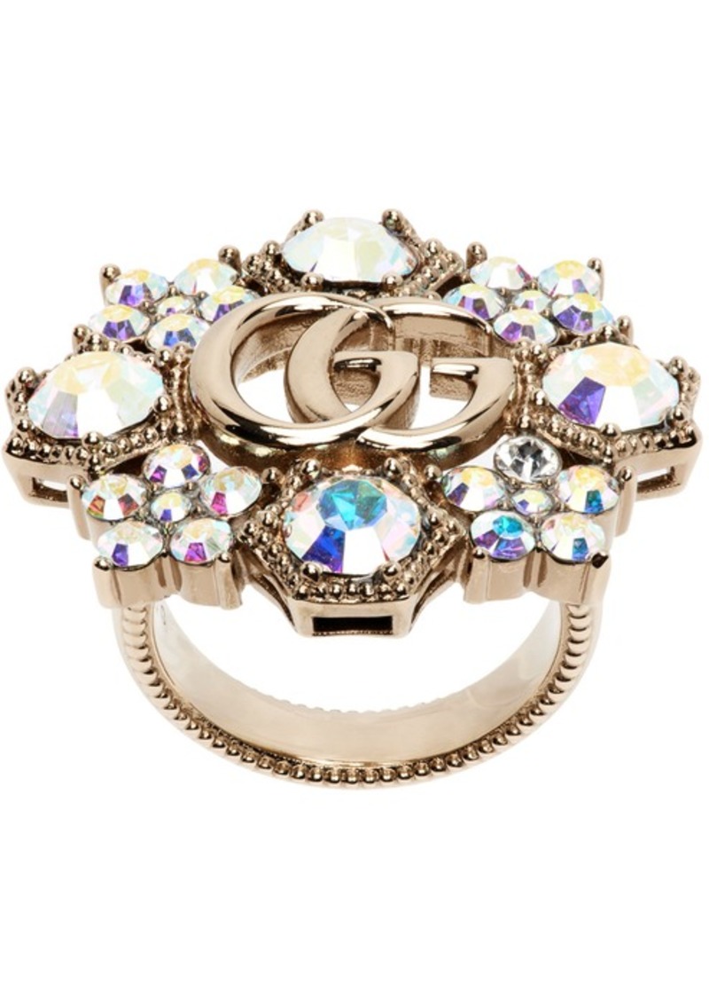 Gucci Gold Double G Flower Ring