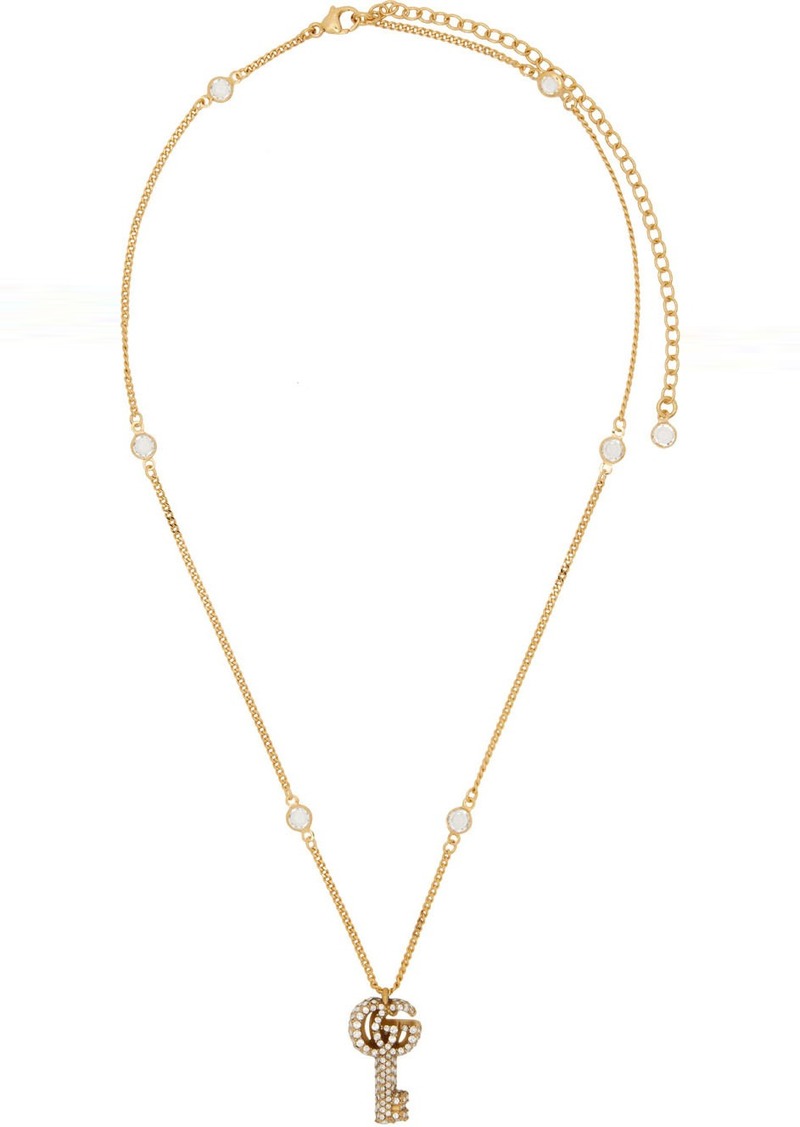 Gucci Gold GG Marmont Key Necklace