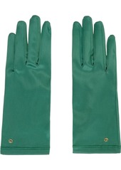Gucci Green Satin Gloves