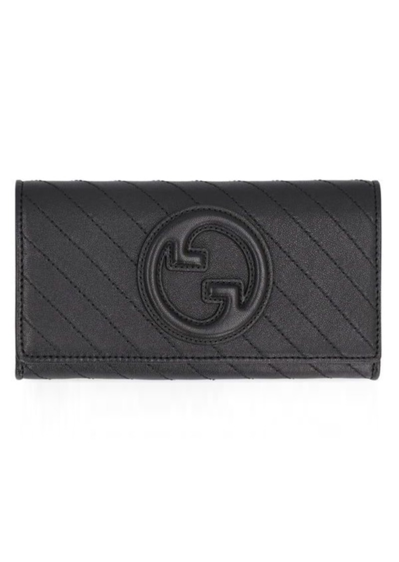 GUCCI GUCCI BLONDIE CONTINENTAL WALLET IN LEATHER