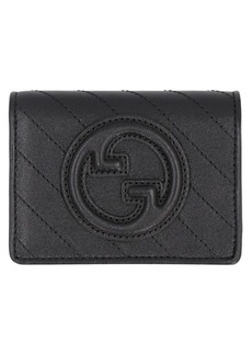 GUCCI GUCCI BLONDIE LEATHER CARD HOLDER