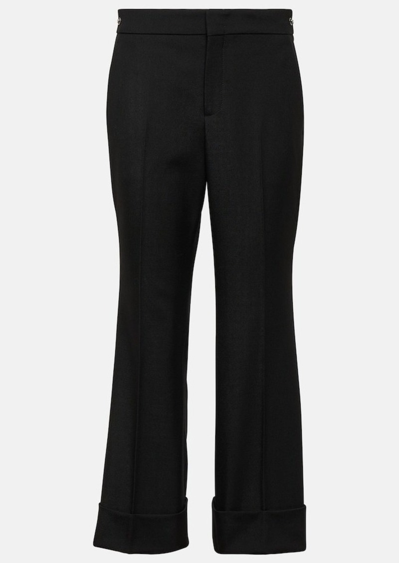 Gucci High-rise wool pants