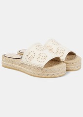 Gucci Interlocking G espadrille slides