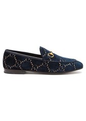 Gucci Jordaan GG velvet loafers