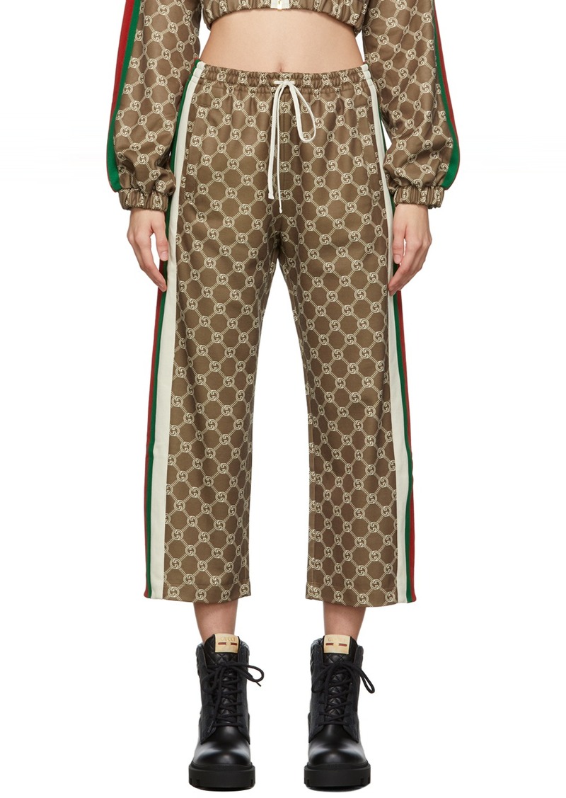 Gucci Khaki Interlocking G Lounge Pants