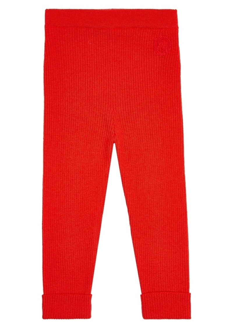 Gucci Kids Baby embroidered wool leggings