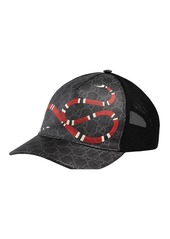 Gucci Kingsnake print GG Supreme baseball cap