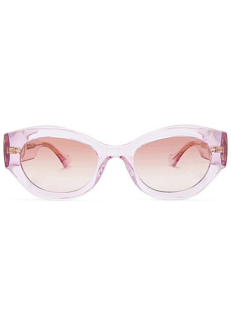 Gucci La Piscine Oval Sunglasses