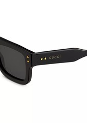 Gucci Logo 53MM Rectangular Sunglasses