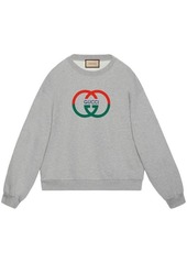 GUCCI Logo cotton crewneck sweatshirt