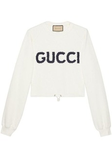 GUCCI Logo cotton sweatshirt