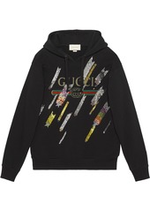 Gucci logo sweatshirt with shooting stars