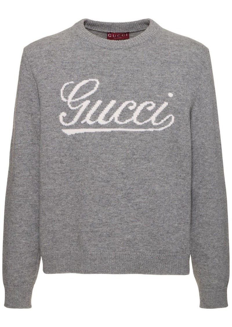 Gucci Logo Wool Knit Sweater