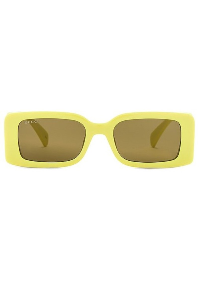 Gucci Chaise Longue Rectangular Sunglasses