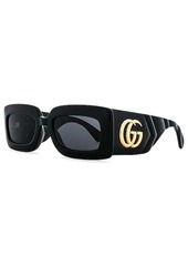 Gucci Matelasse Rectangular Sunglasses