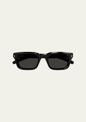 Gucci Men's Acetate Rectangle Sunglasses
