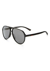 Gucci Men's Brow Bar Aviator Sunglasses, 60mm