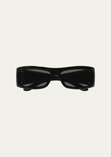 Gucci Men's GG1492Sm Plastic Rectangle Sunglasses