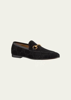 Gucci Men's Interlocking-GG Velvet Loafer