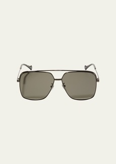 Gucci Men's Metal Aviator Sunglasses