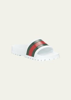 Gucci Men's Pursuit Trek Web Slide Sandals