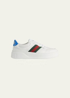 Gucci Men's Chunky B Web Low-Top Sneakers