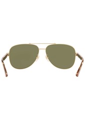 Gucci Men's Sunglasses, GG0528S - GOLD SHINY/GREEN