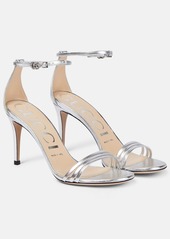 Gucci Metallic leather sandals