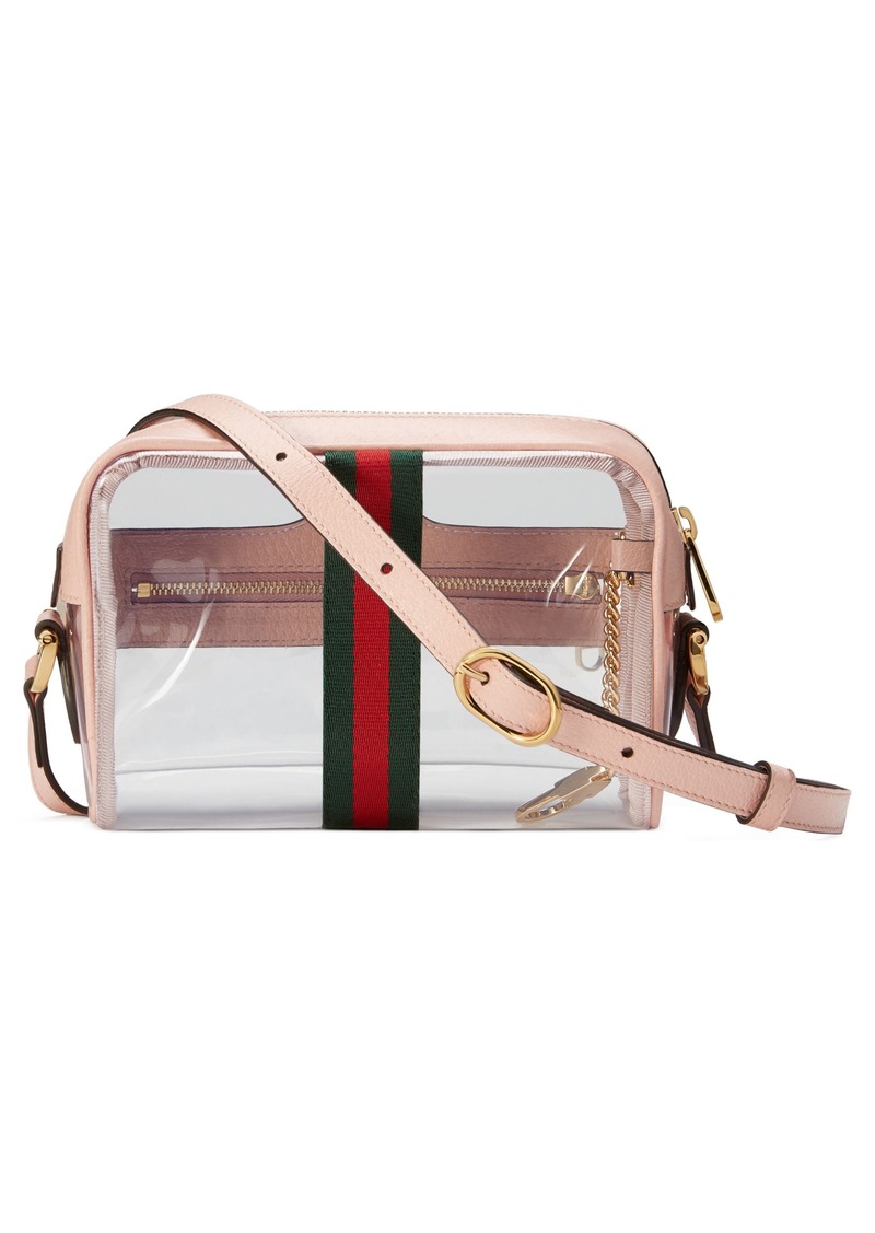 mini ophidia transparent convertible bag