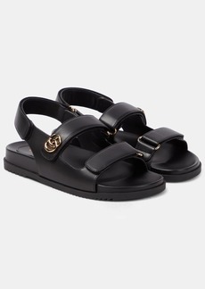 Gucci Moritz GG leather sandals
