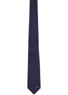 Gucci Navy & Red Jacquard Tie
