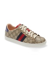 Gucci New Ace Sneaker in Beige /Beige at Nordstrom