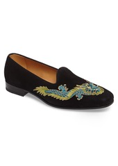 Gucci Dragon Embroidered Suede Loafer (Men)