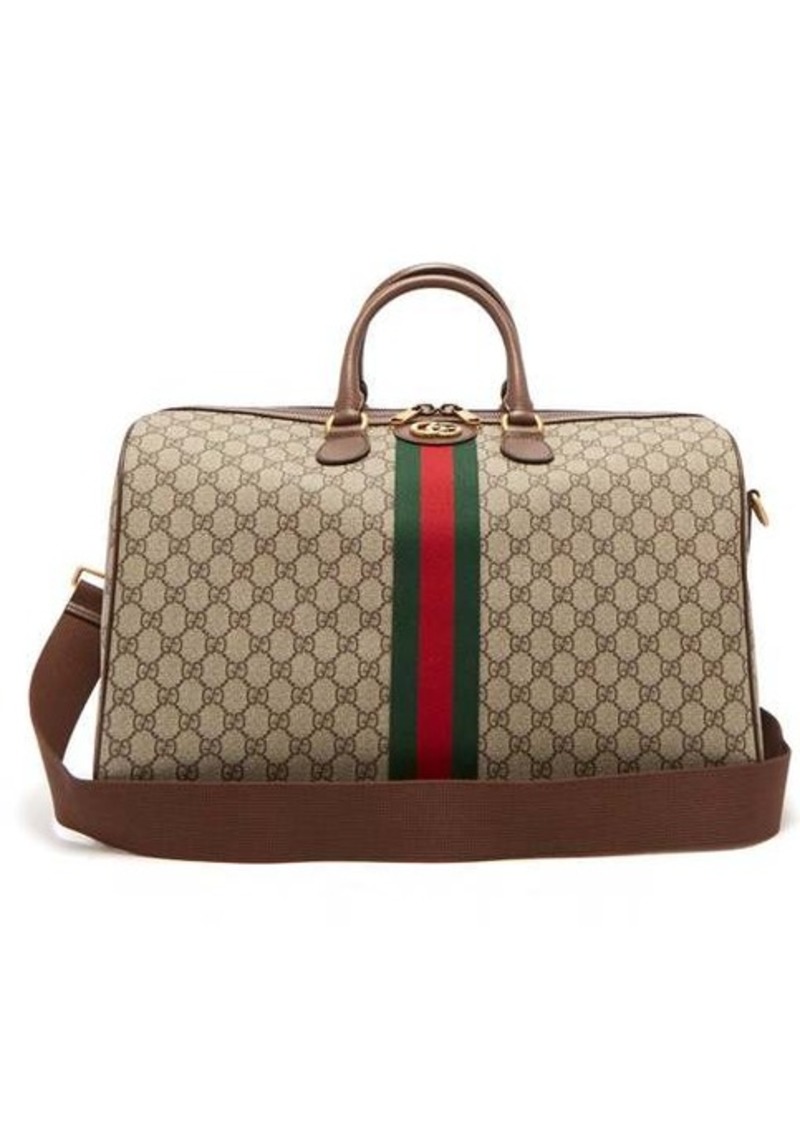 gucci ophidia gg supreme logo weekend bag