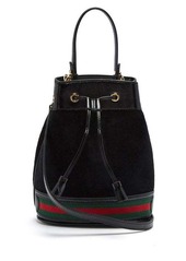 Gucci Ophidia suede bucket bag