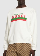Gucci Original Print Cotton Sweatshirt